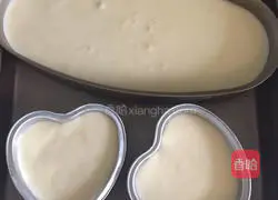 Illustration of how to make light cheesecake (oval mold water bath method) 9