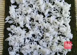 Illustration of how to make sushi 13