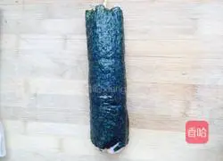 Illustration of how to make colorful sushi 8