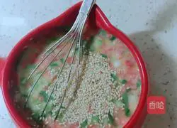 Illustration of how to make carrot and egg pancakes 5