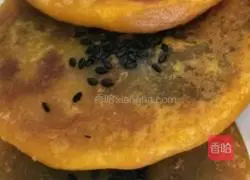 Pumpkin glutinous rice cake Illustration of practice 12