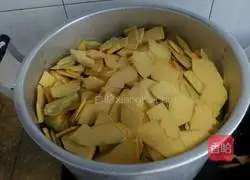 Illustration of how to make sweet and glutinous pumpkin cake 2