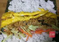 Illustration of how to make sushi 4