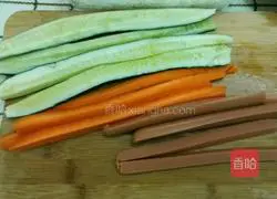 Illustration of how to make instant sushi 2