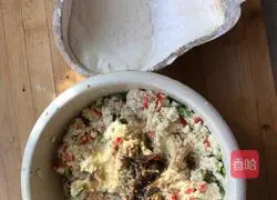 Eggs Illustration of how to make three-color tofu cake 4