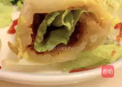 Illustration of how to make pancakes and fruits 9