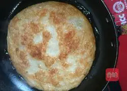 Bacon Illustration of making hand cake 2