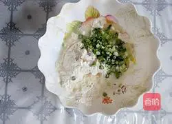 Illustration of making soda scallion square cake 2