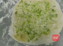 Scallion Cake Illustration of how to do it 3