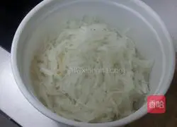 Illustration of how to make crispy radish cake 6