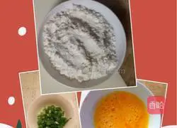 Illustration of how to make fried egg pancakes 1