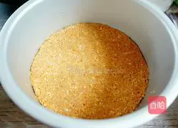 Illustration of how to make matcha cheese jelly cake 4