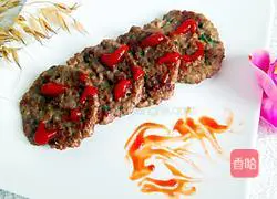 Illustration of how to make pan-fried meatloaf 8