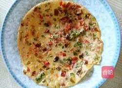  Illustration of how to make colorful pepper and sesame cakes 1