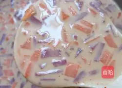 Carrot, Purple Sweet Potato, Glutinous Rice Flour Pancakes Illustration of how to do it 5