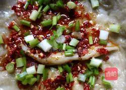 Illustration of how to make fried egg sweet potato cake 10