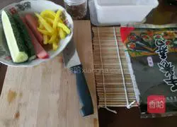 Illustration of how to make sushi 2