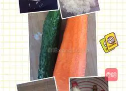 Illustration of how to make sushi 1