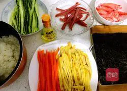 How to make crab stick sushi Illustration 5