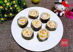 Illustration of homemade sushi 14