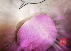Illustration of how to make soy milk purple sweet potato sesame cake 7