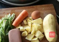 Illustration of how to make pastoral potato cakes 1