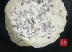 Illustration of how to make pan-fried seaweed cake 4