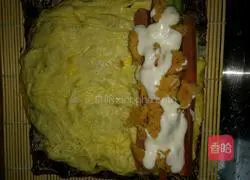 Illustration of how to make sushi 8