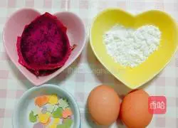 Pitaya egg pancake recipe 1