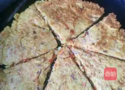 Illustration of how to make carrot and egg pancakes 9