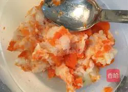 Illustration of how to make fried potato and rice cakes 1