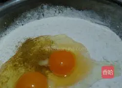 Illustration of making shepherd's purse pancakes 2