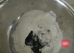 Black sesame soft cake (simple) recipe 1