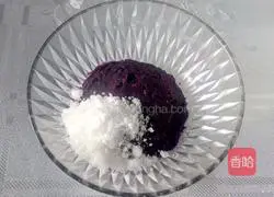 Purple sweet potato glutinous rice cake recipe 3