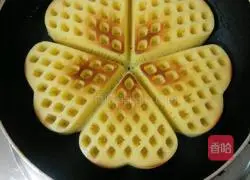Illustration of how to make pan red date yogurt waffles 14