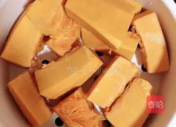 Pumpkin glutinous rice sandwich cake recipe 3