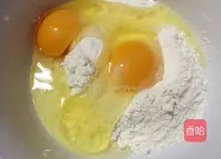 Illustration of how to make egg and scallion pancakes 2