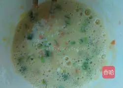 Illustration of how to make fried egg pancake 3