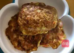 Quick Breakfast: Carrot, Ham and Egg Pancake Recipe Illustration 6