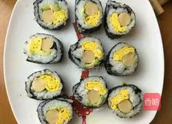 Illustration of how to make fried sushi 7