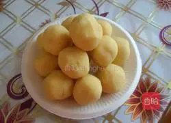 Illustration of how to make mung bean cake 1