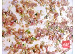 Illustration of how to make pork stuffed scallion pancakes 6