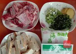 Illustration of how to make mutton chop braised pot cake 1