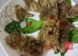 Illustration of how to make fish and scallion pancakes 4