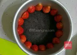 Strawberry jelly cheesecake Illustration of how to do it 1