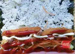 Illustration of how to make sushi 2