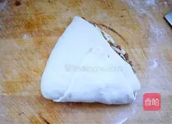 Illustration of how to make layers of fragrant mutton patties 15