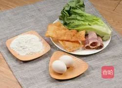 Illustration of how to make pancakes and fruits 1