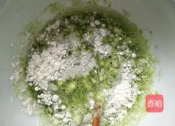 Illustration of making two-color bird's nest egg cake 4