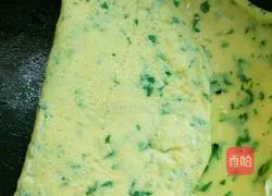 Illustration of how to make vegetable egg pancake 7